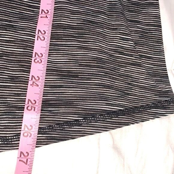 C9 Champion Gray Striped Womens Short Sleeve Semi Fit Activewear Top Size L - Picture 6 of 6